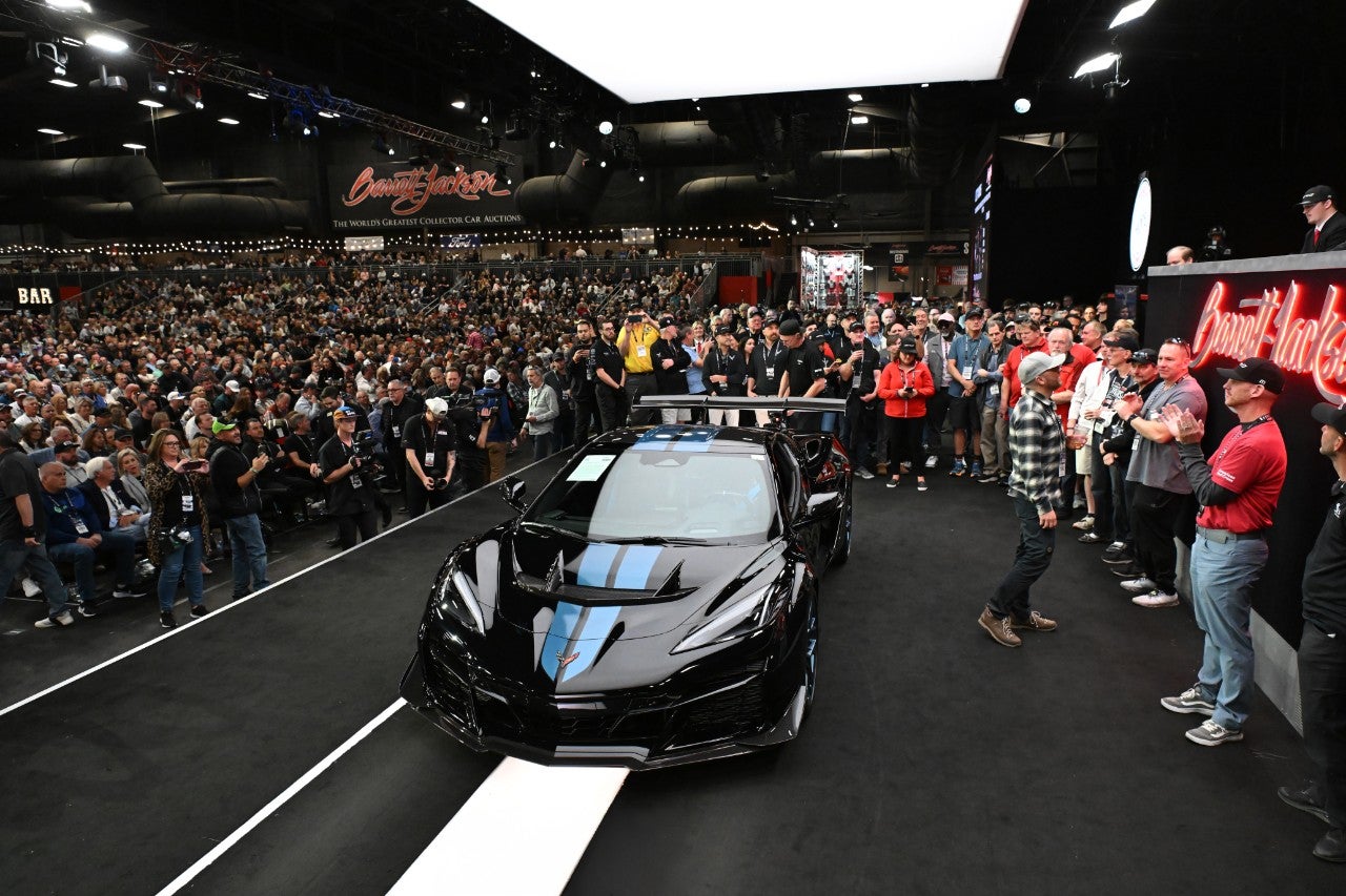 2025 Corvette ZR1 VIN 001 at the Barrett-Jackson Scottsdale Auction
