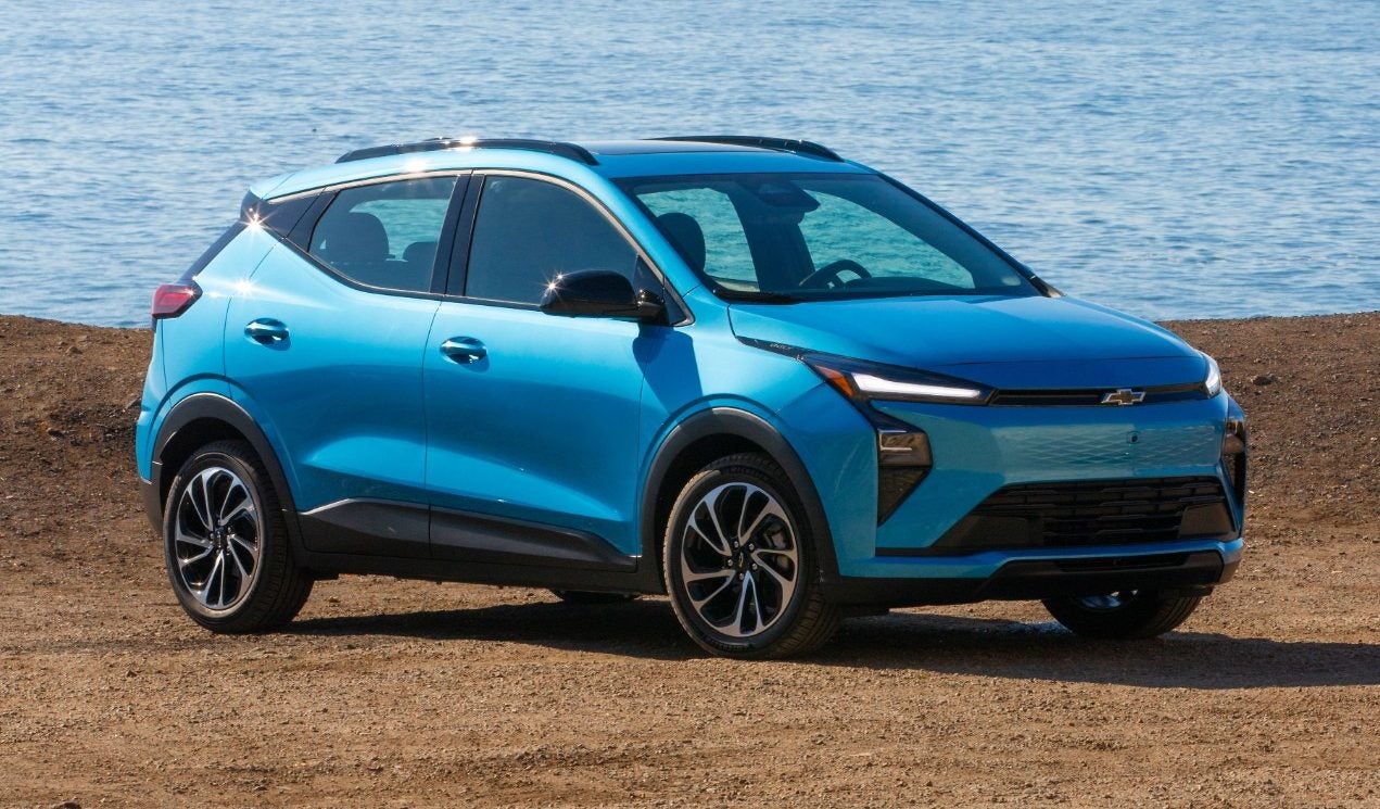 Blue 2027 Chevrolet Bolt