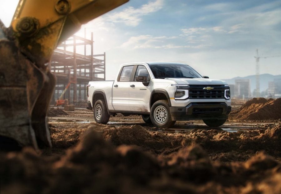 2027 Chevrolet Silverado 1500 Work Truck in Summit White.