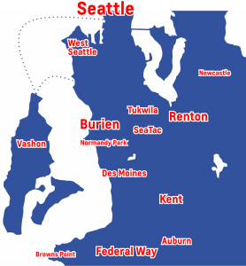 Burien Chevrolet delivery map