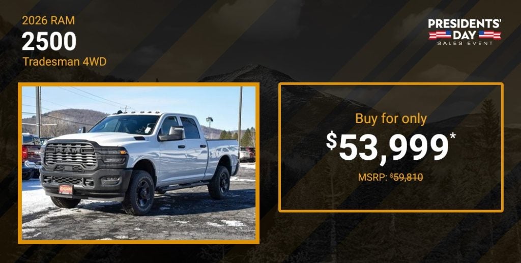 Buy the 2026 Ram 2500 Tradesman 4WD & Save Big