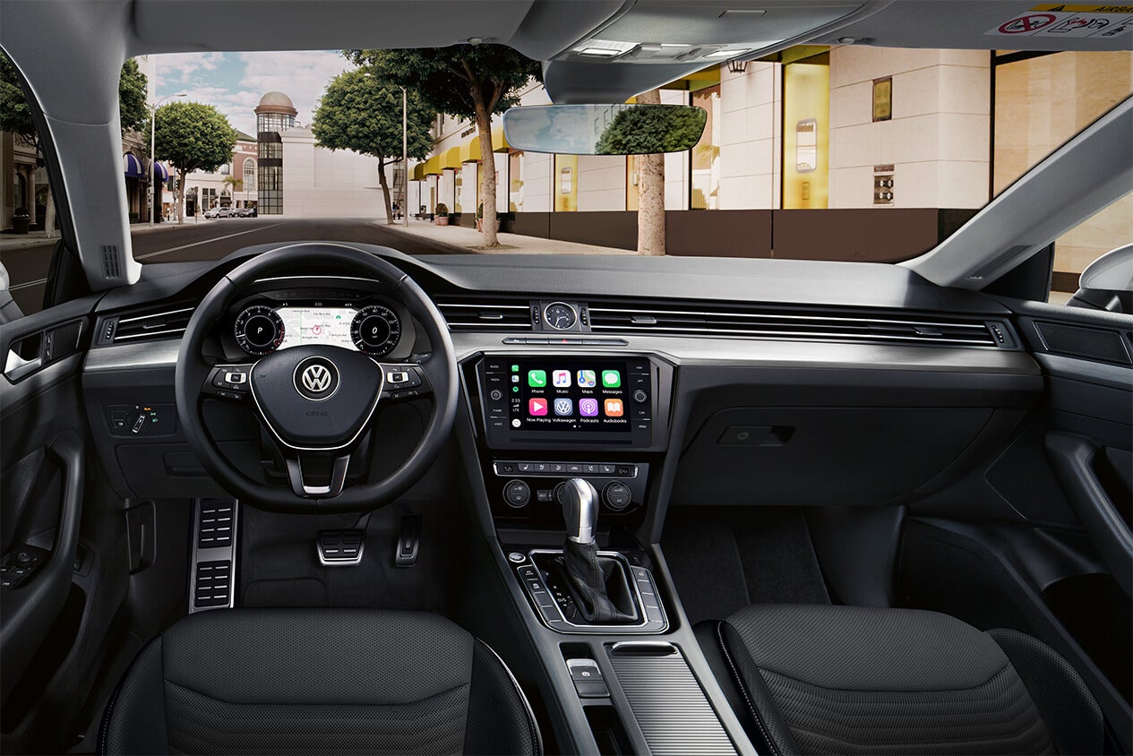 interior view of the volkswagen arteon