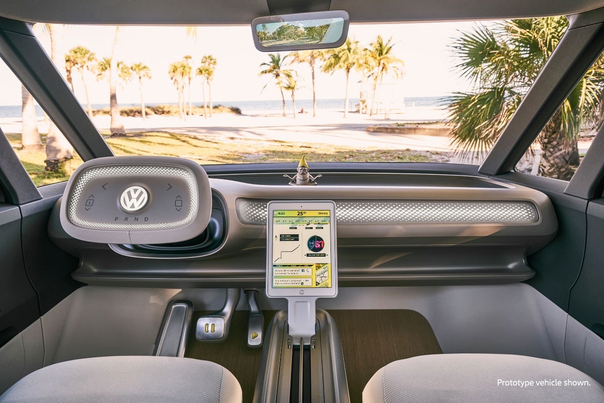 VW Bus interior dashboard