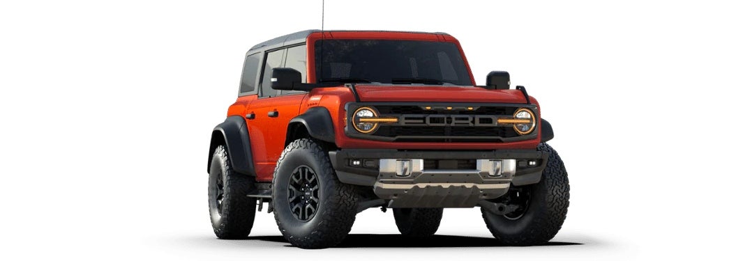 orange ford bronco raptor