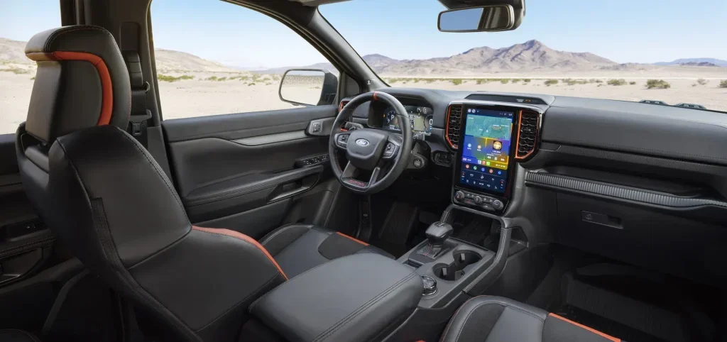All New Ford Ranger Interior Dash View