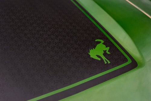 bronco logo on off-road model