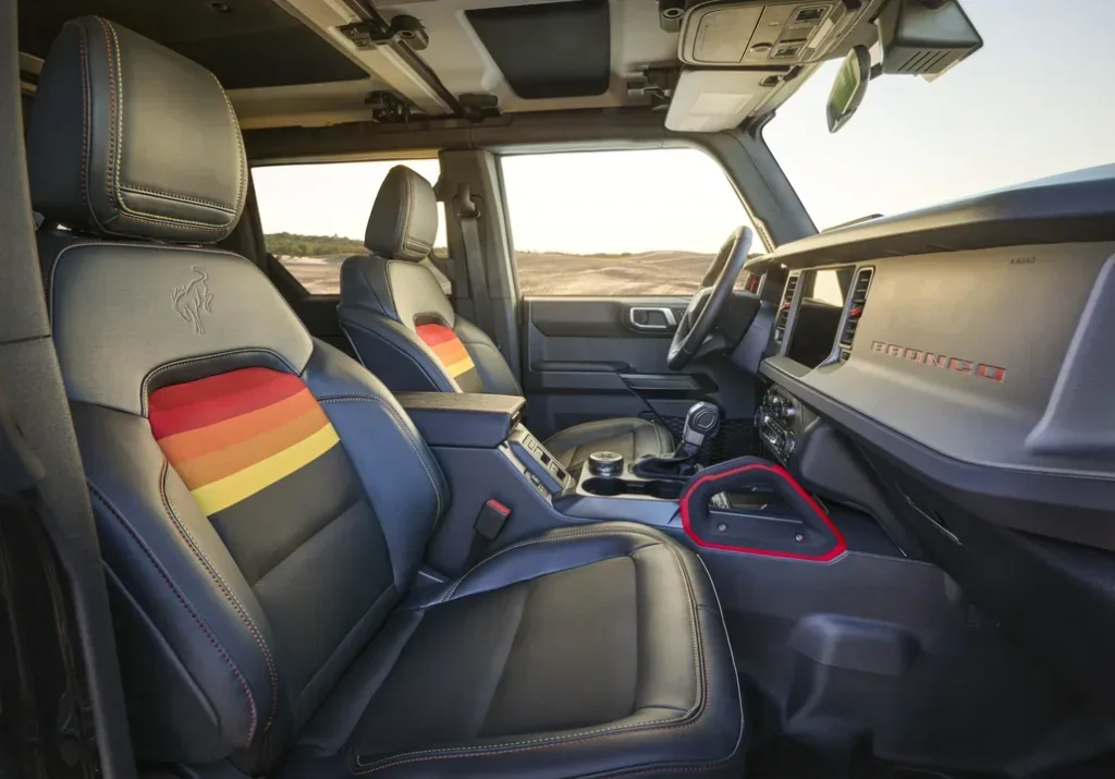 Ford Bronco Free Wheeling Front Interior Seating Side View