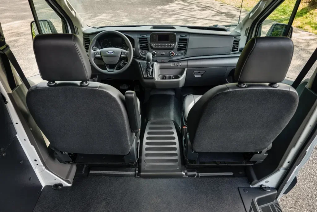 Ford Transit Front Interior Seating Top Rear View