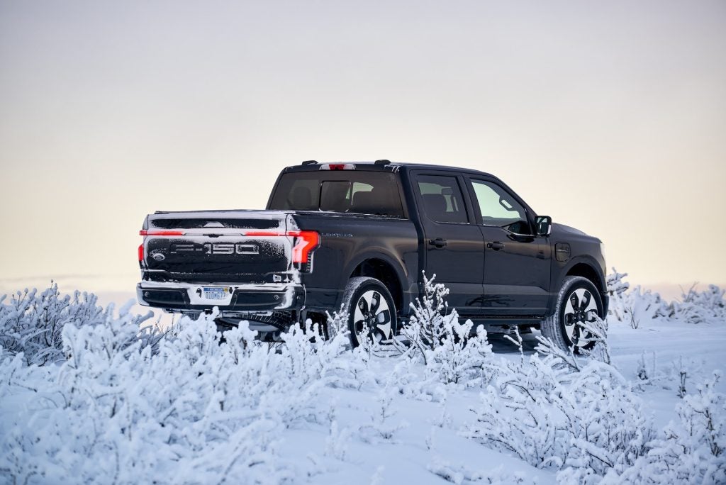New Ford F-150 Lightning Rear View