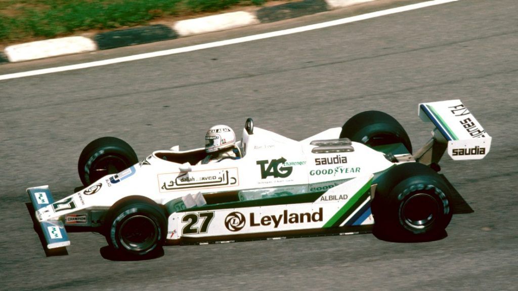 Number 27 Formula one car racing around the track