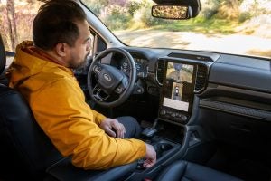 Interior Cabin and Cockpit of the Ford Ranger is comfortable, stylish, convenient and tech is easily accessible.
