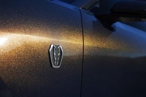 With sinister looks and a specially modified 5.0-liter V8 – the most powerful 5.0-liter V8 ever, projecting 500 horsepower – Dark Horse expands the Mustang lineup and sets a new benchmark for American street and track performance that could only come in a Mustang. Pre-production vehicles shown.