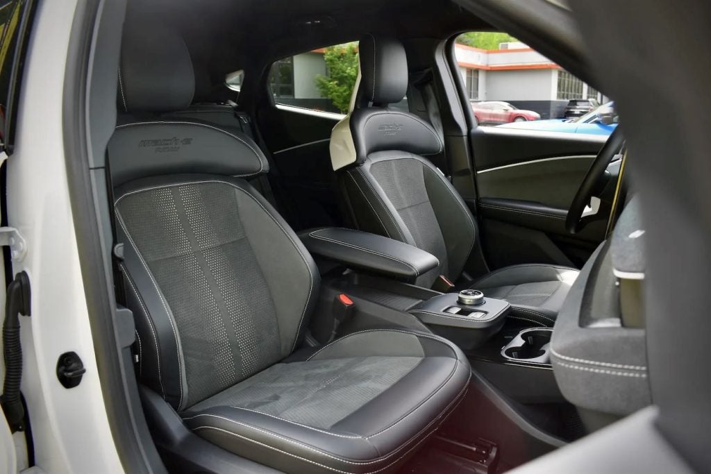 The Two Front Seats Of The 2024 Ford Mustant Mach-E