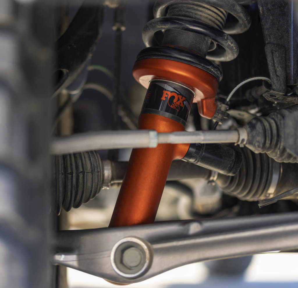 Ford Ranger Raptor Equipped with Fox® Live Valve Shocks Close-Up