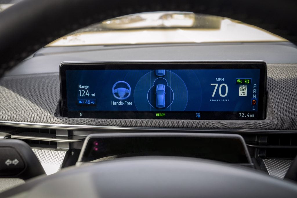 Ford will begin offering its new BlueCruise hands-free highway driving system to customers later this year after 500,000 miles of development testing and fine-tuning the technology on a journey across the United States and Canada. Mustang Mach-E pictured.