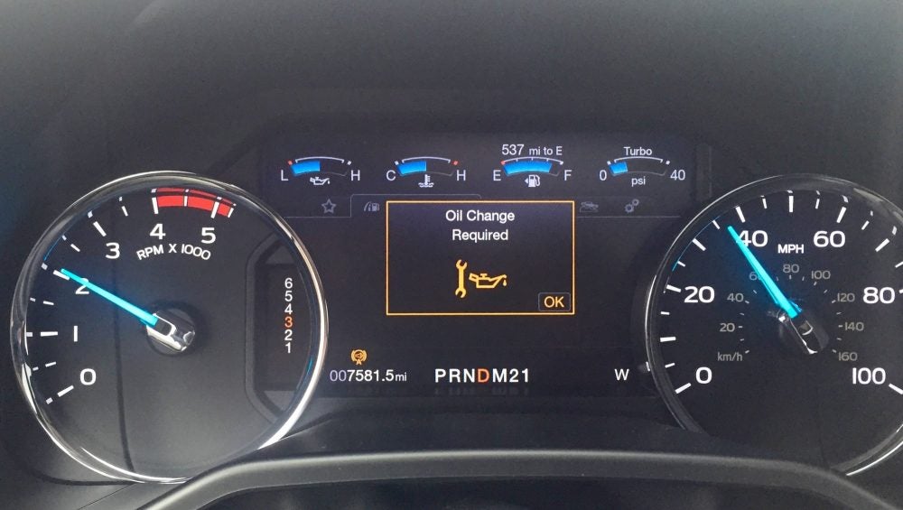 oil change light