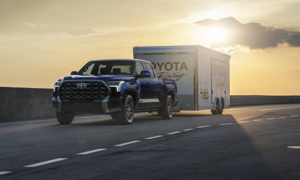 2022 Toyota Tundra on the road