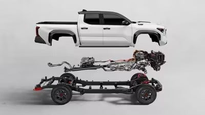 Toyota Tacoma released in the third generation is 6,800 pounds