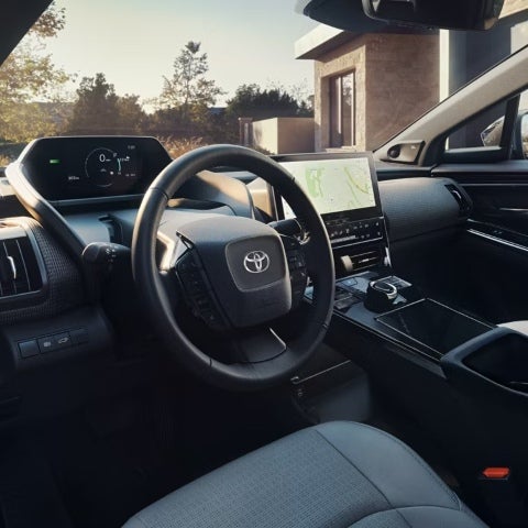 The Toyota bz4x infotainment display.