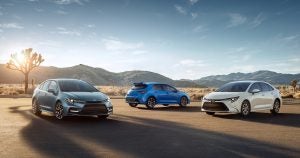 The 2020 Toyota Corolla lineup.