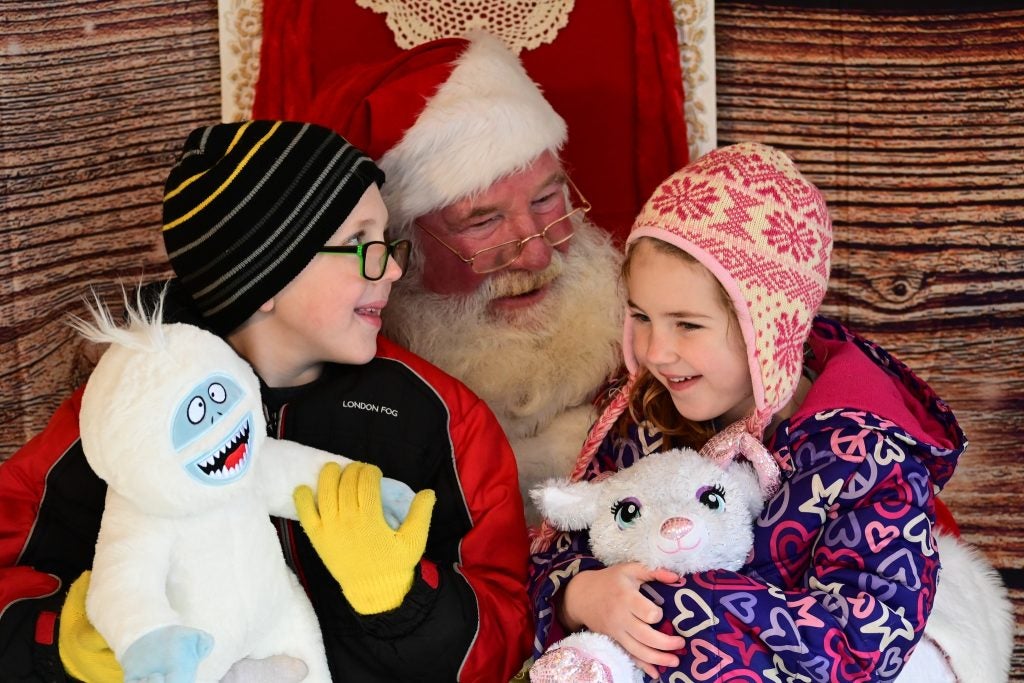 Santa and children