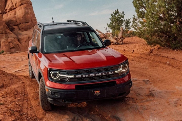 red-bronco-sport-clay-road