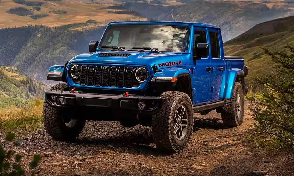 The 2025 Jeep Gladiator off-roading on a plateau