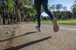 girl jogging