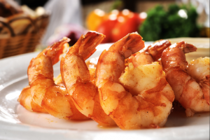 Shrimp at a restaurant