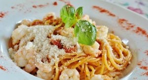 plate of spaghetti