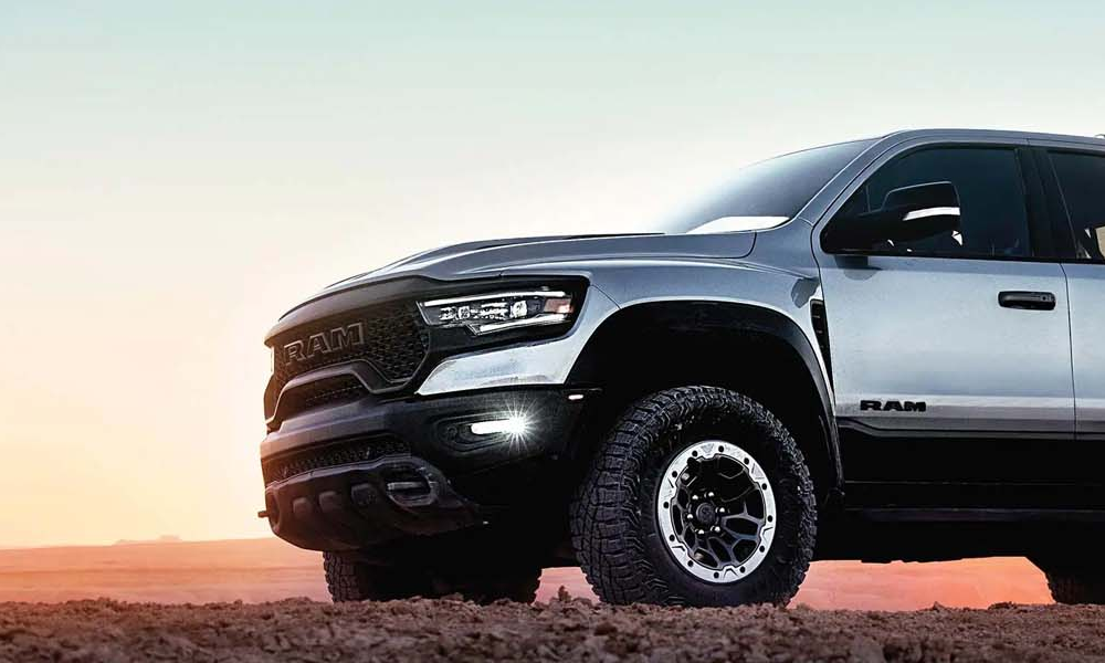 The front end of a 2024 RAM 1500 TRX