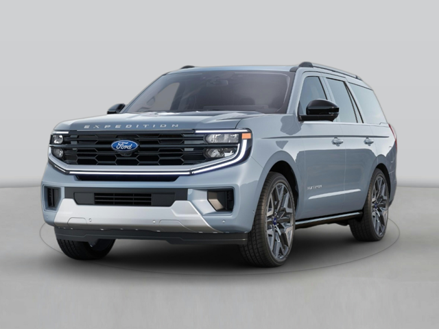 A light blue Ford Expedition