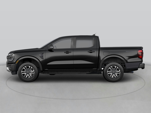 A black Ford Ranger