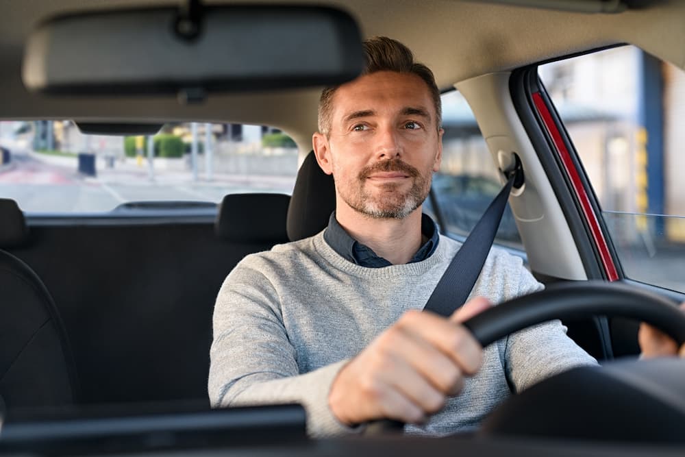 driving a new car