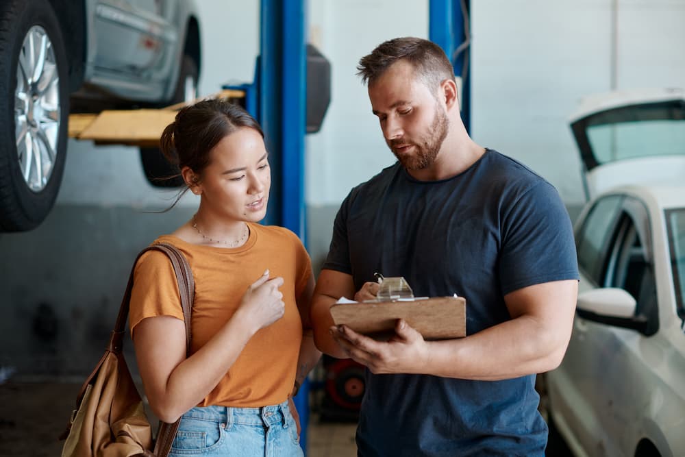 reviewing maintenance package on your car