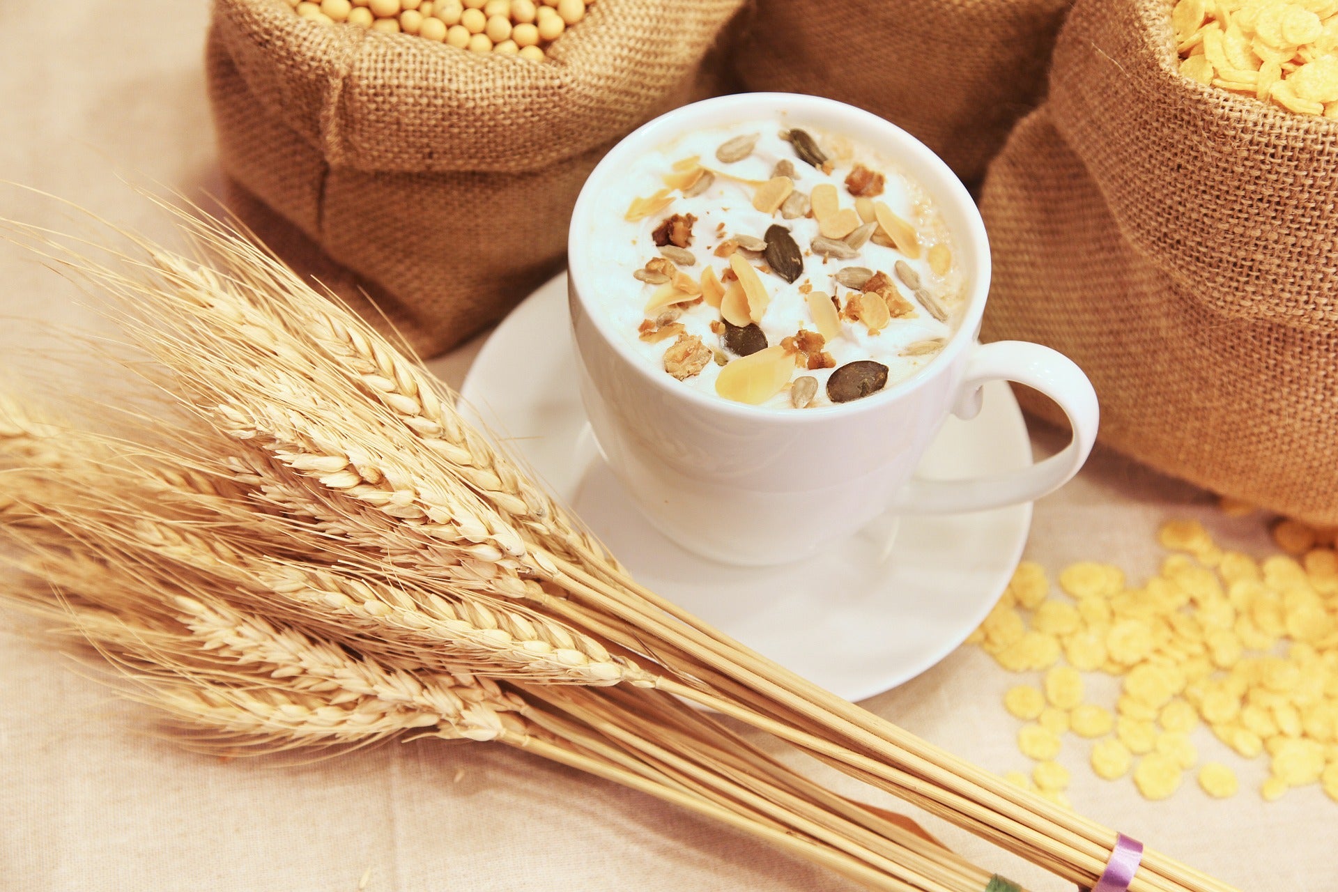 A breakfast cup of oats