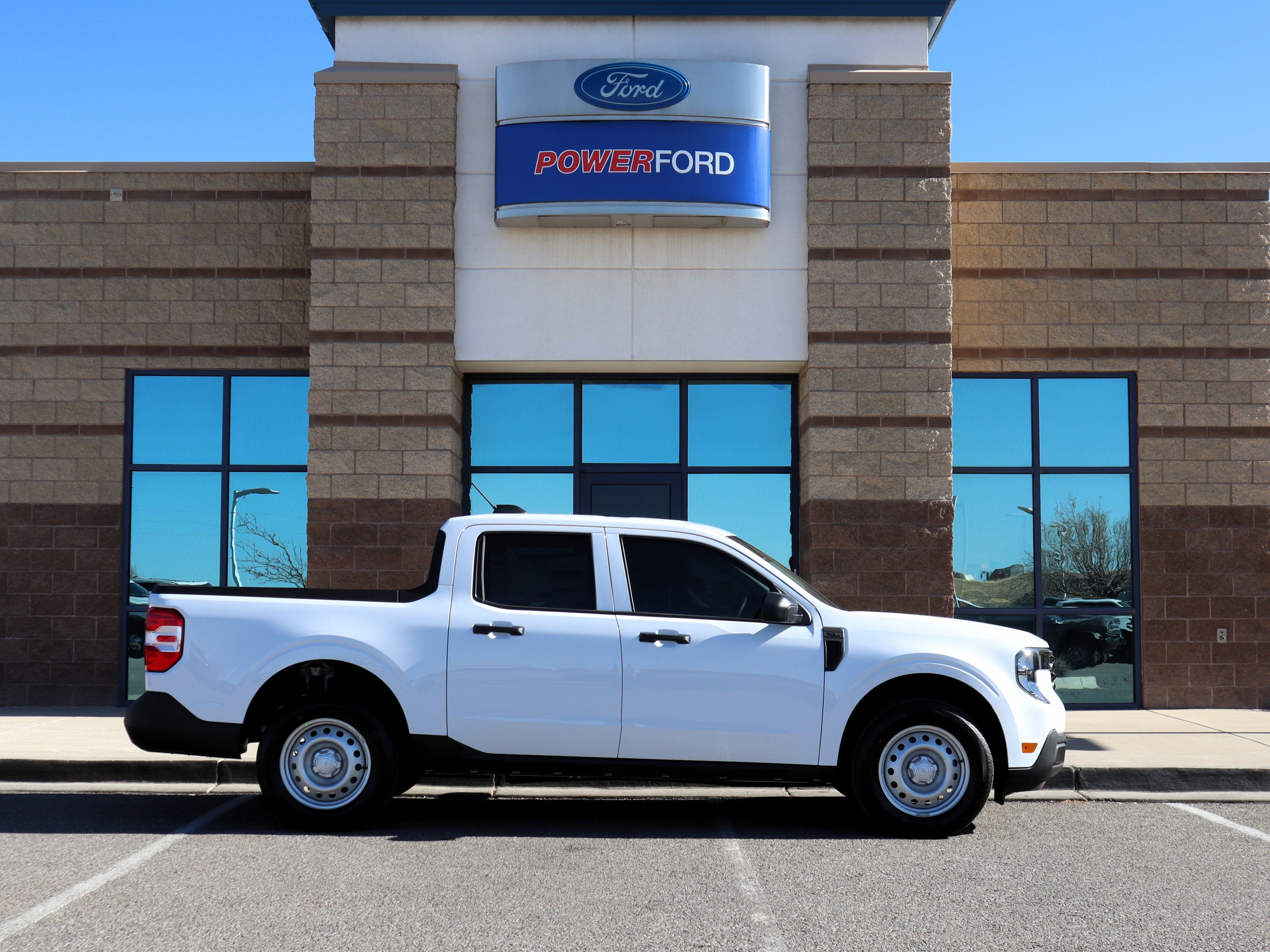 Ford Maverick Hybrid interior and bed — 2026 model at Power Ford NM