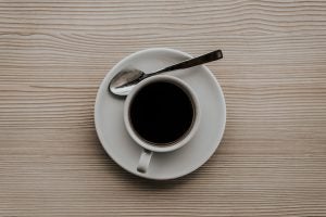 Birdseye View of Cup of Coffee