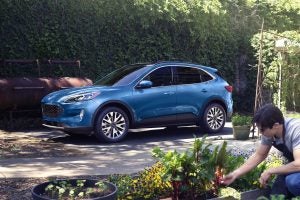 Blue 2021 Ford Escape