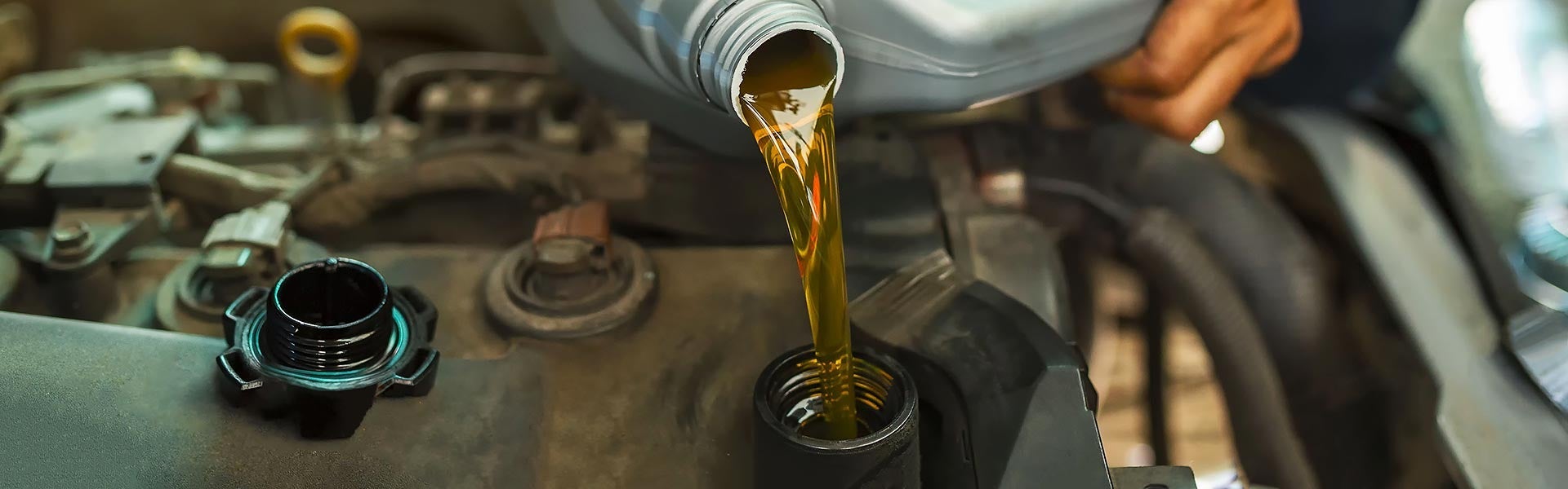 Oil being poured
