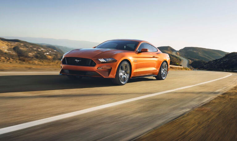 2020 Ford Mustang on road
