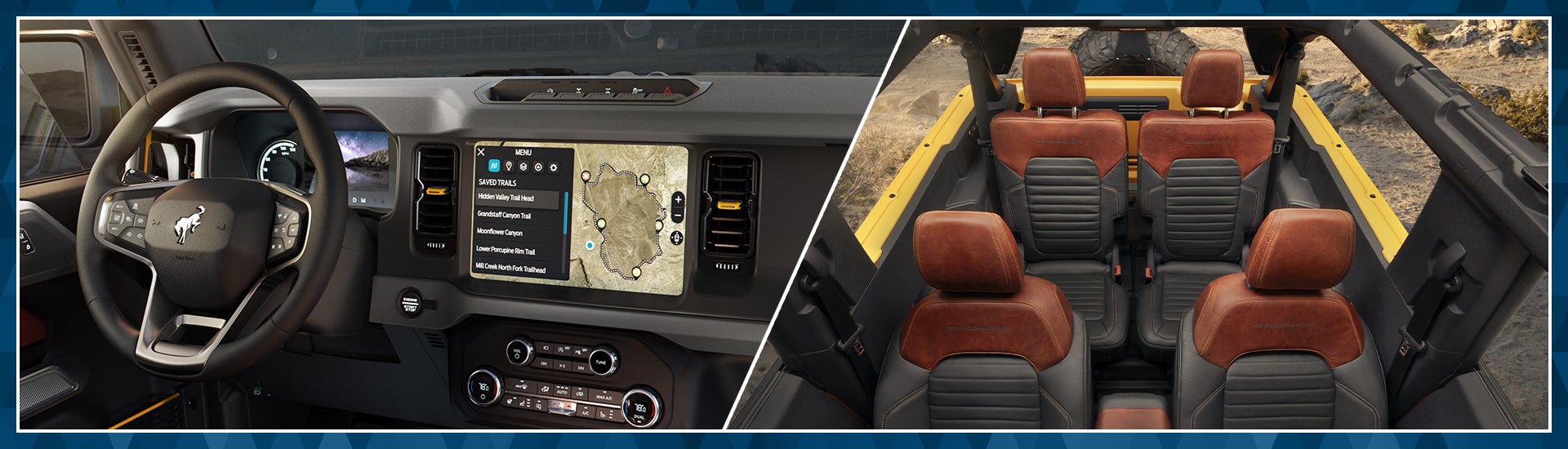 2021 Ford Bronco interior