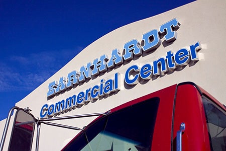 Service drive at Earnhardt Ford in Chandler, AZ