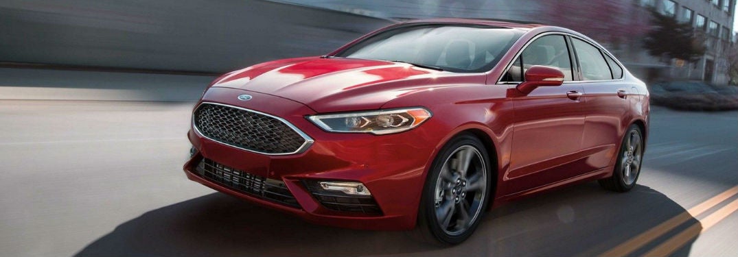 2019 Ford Fusion driving on a road