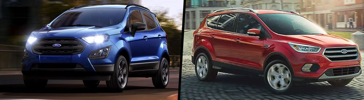 Compare 2019 Ford EcoSport vs 2019 Ford Escape