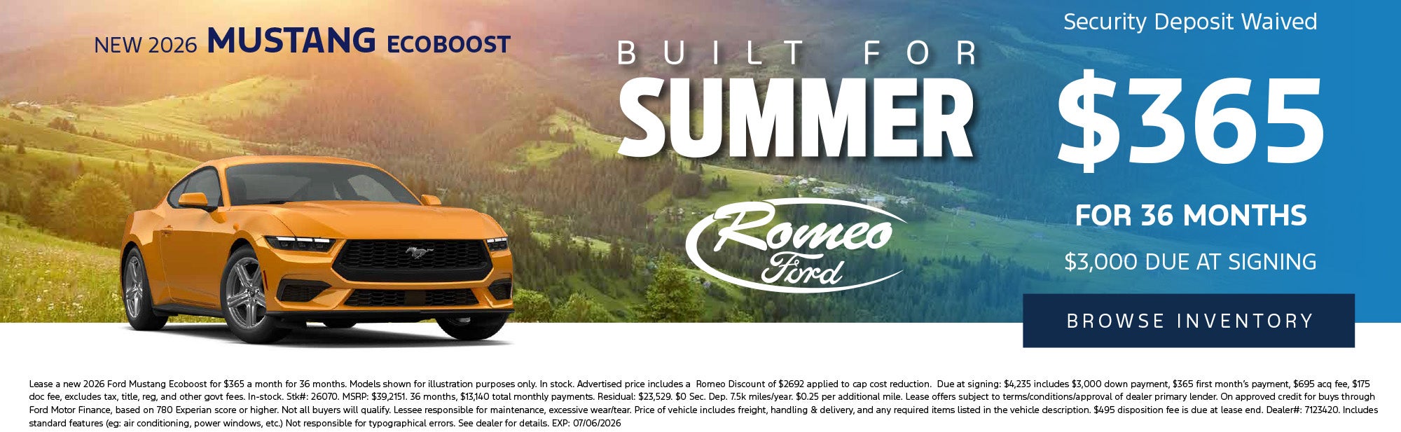 2026 Bronco Sport Lease