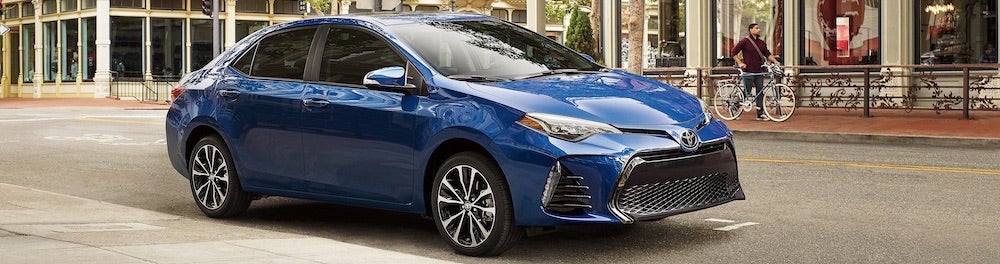 Blue Toyota Corolla Safety Features Review