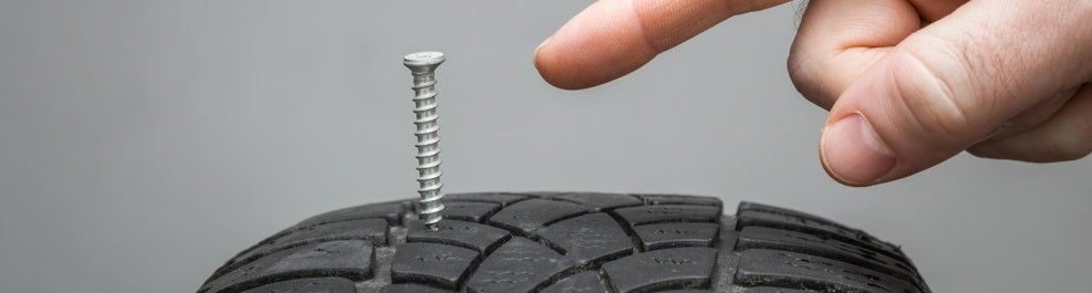 Nail inside Tire