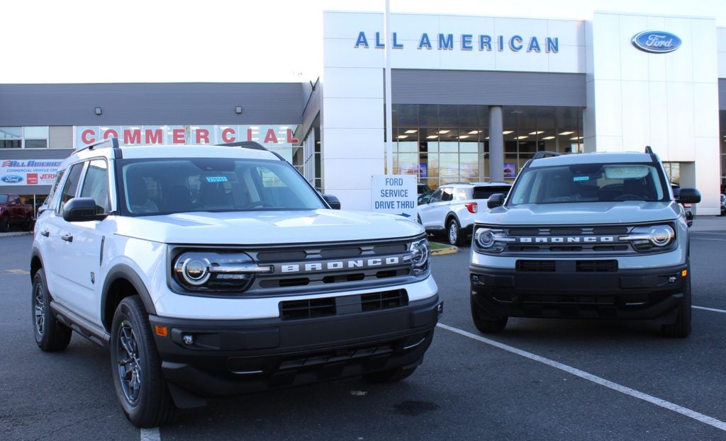 Two Bronco Sport Big Bends at All American Ford in Old Bridge