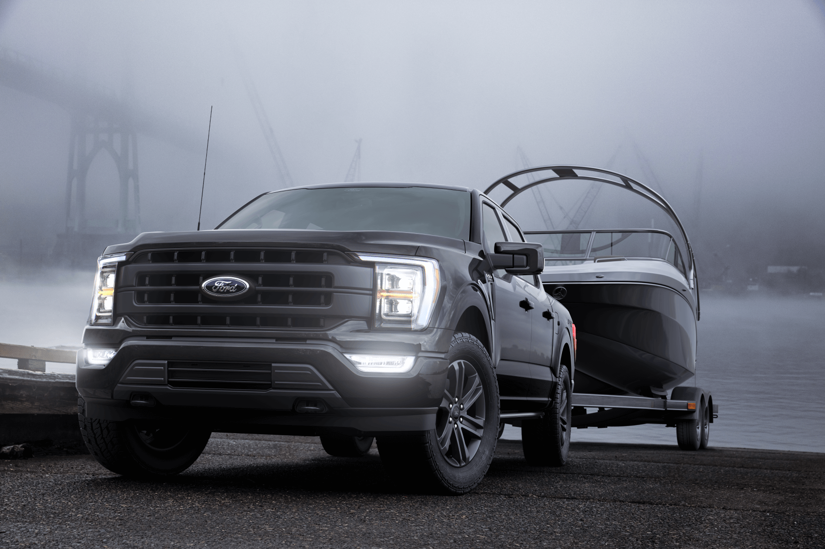 2021 Ford F-150 Towing Boat